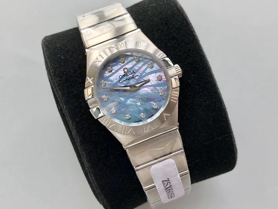 Omega 欧米茄星座女款腕表，直径:27mm