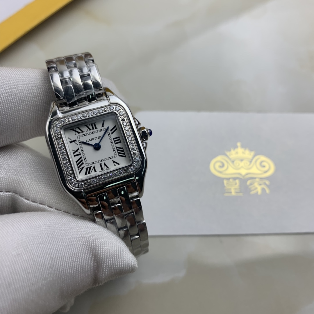 Cartier 皇家 卡地亚猎豹PANTHERE DE CARTIER系列女款镶钻腕表