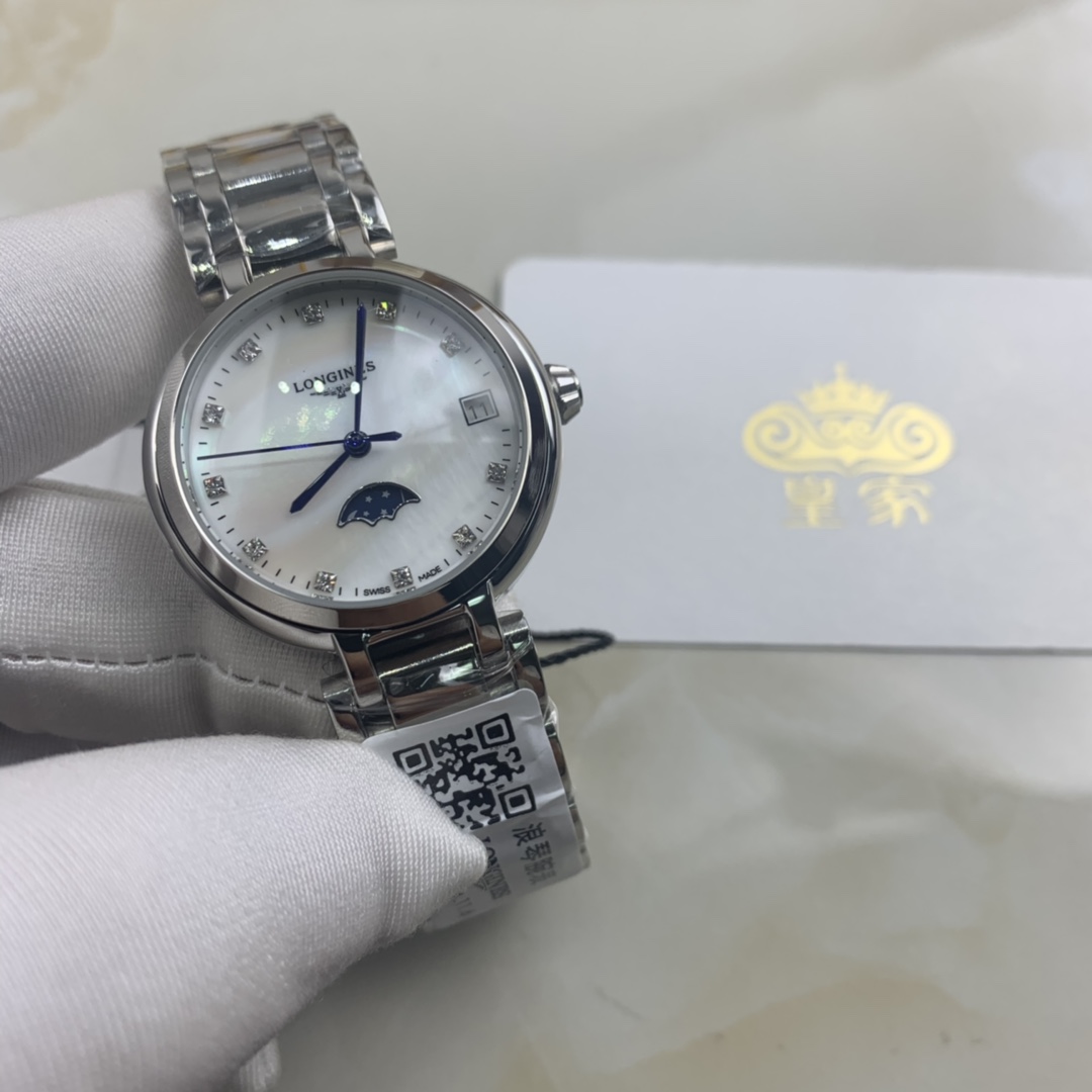 Longines 皇家 浪琴心月女款月相腕表