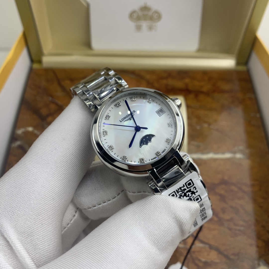 Longines 皇家 浪琴心月女款月相腕表