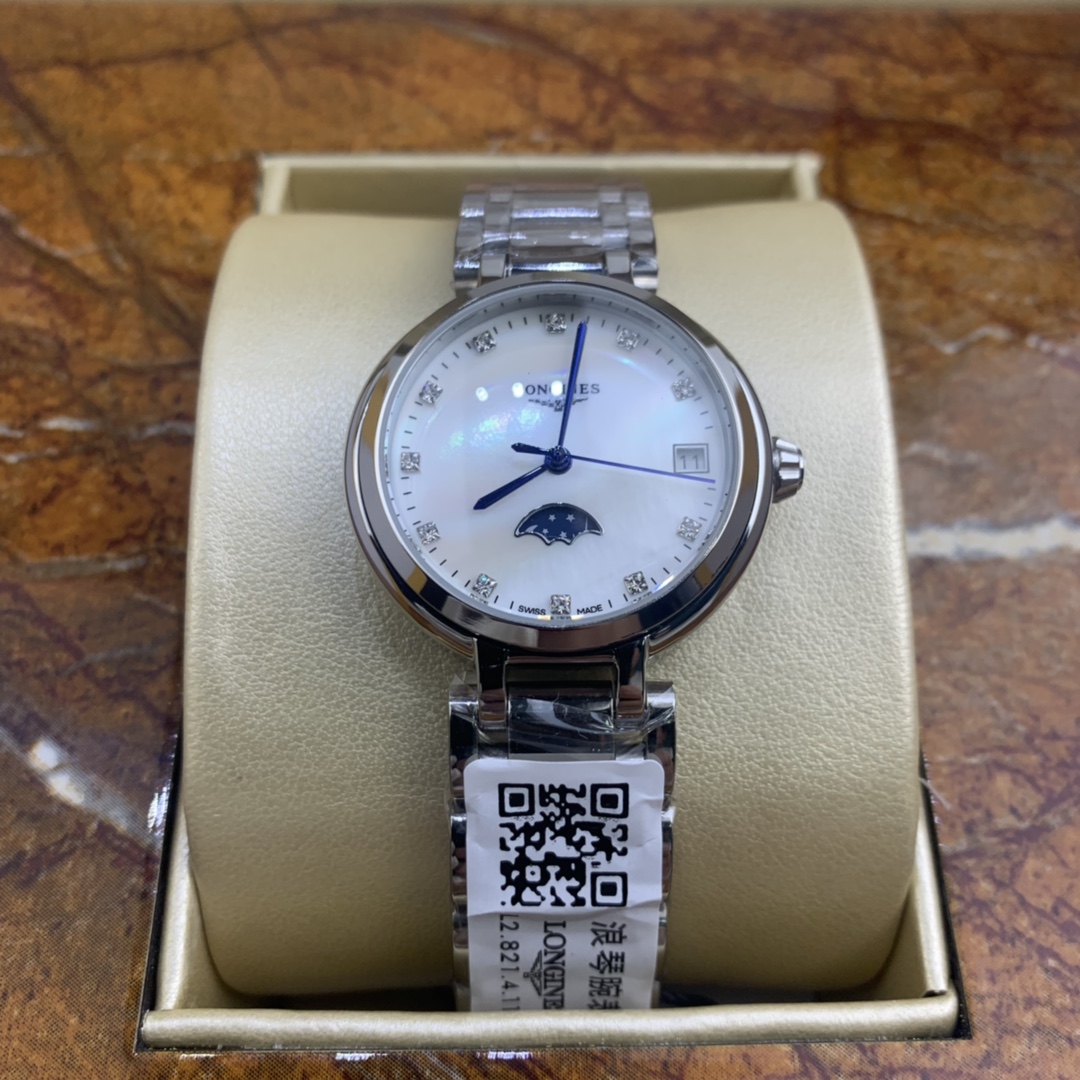 Longines 皇家 浪琴心月女款月相腕表