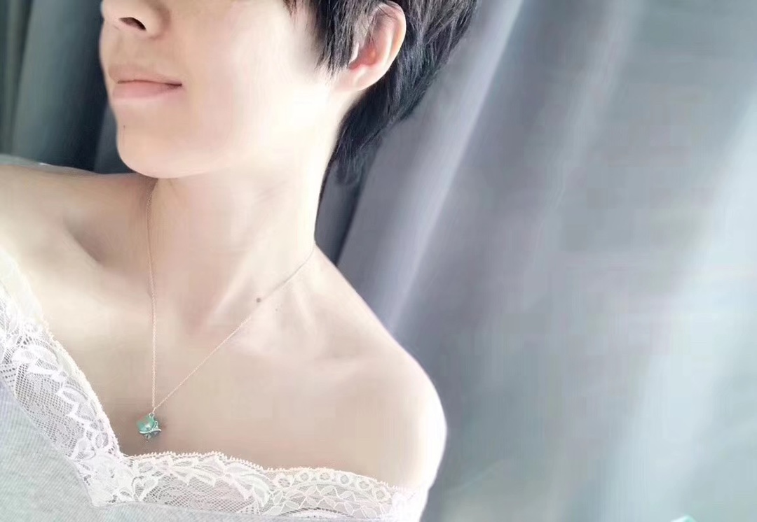 Tiffany & Co. Tiffany&Co.蓝色礼物盒 纯银锁骨项链