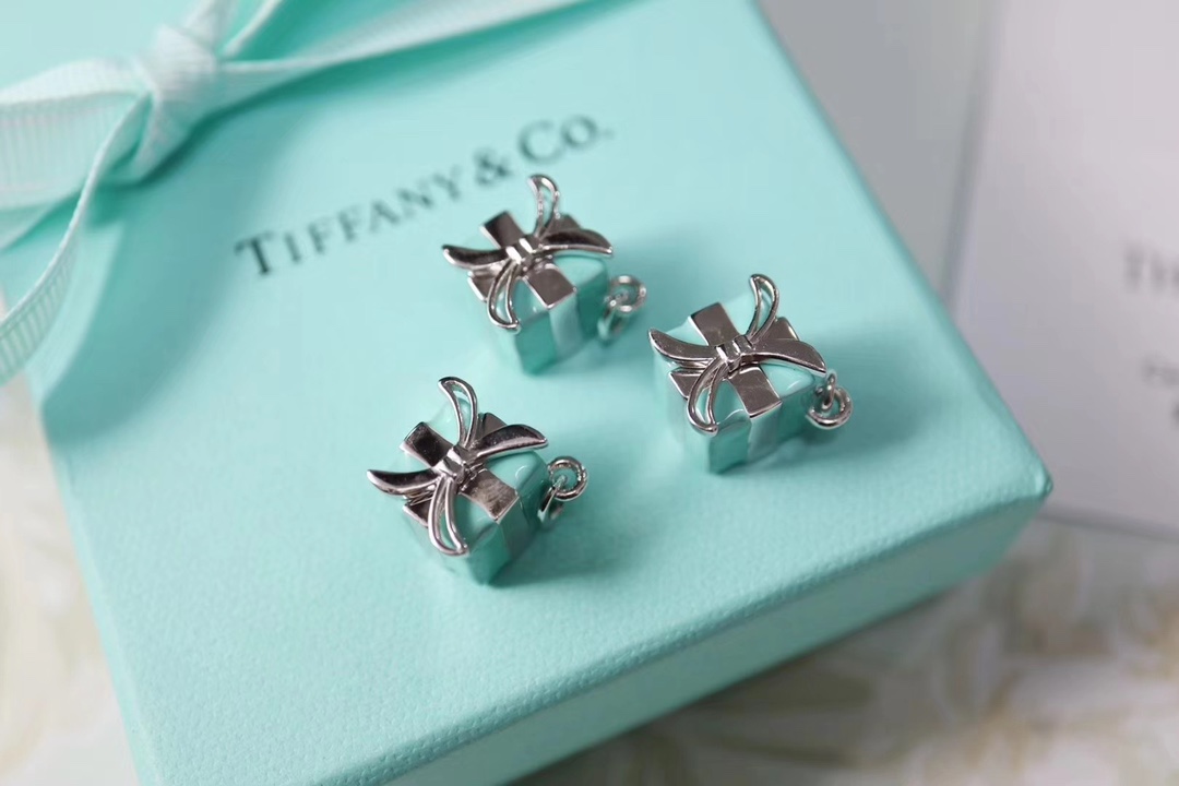 Tiffany & Co. Tiffany&Co.蓝色礼物盒 纯银锁骨项链