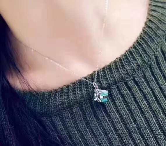 Tiffany & Co. Tiffany&Co.蓝色礼物盒 纯银锁骨项链