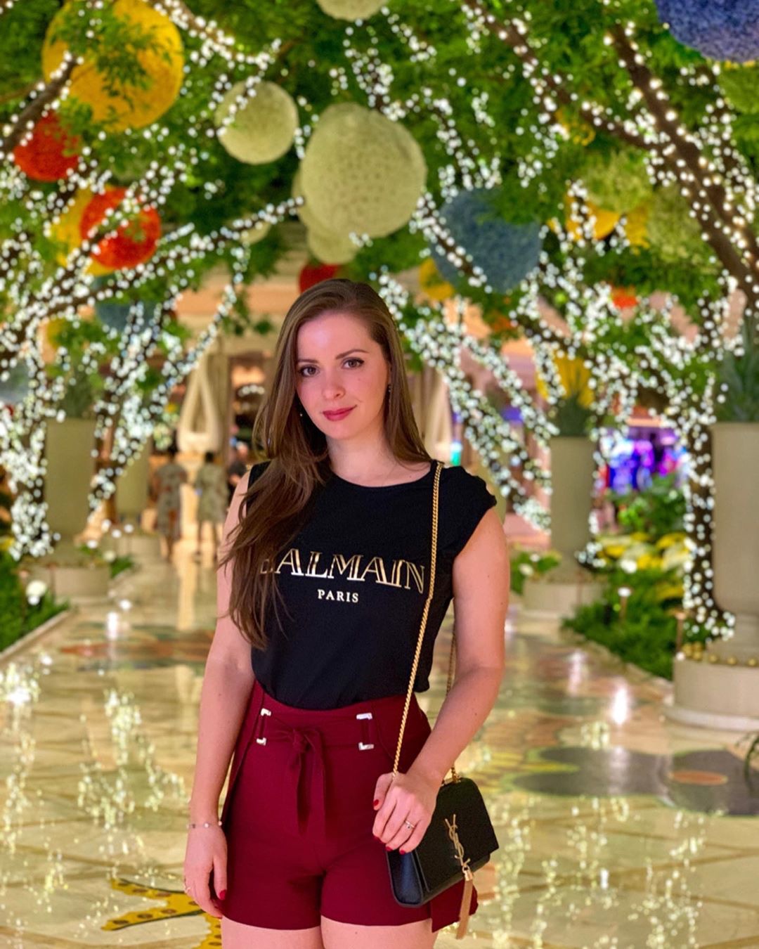 YSL 𝐊𝐚𝐭𝐞 20𝐜𝐦 鱼子酱流苏链条包 474366黑色/金扣