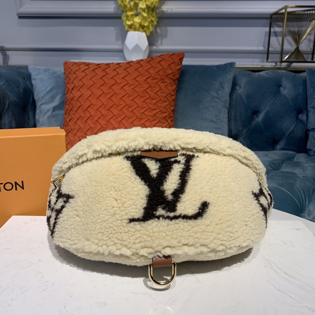 Louis Vuitton LV Bumbag Belt Bags & Fanny Packs Printing Canvas Cotton Cowhide Wool M55425