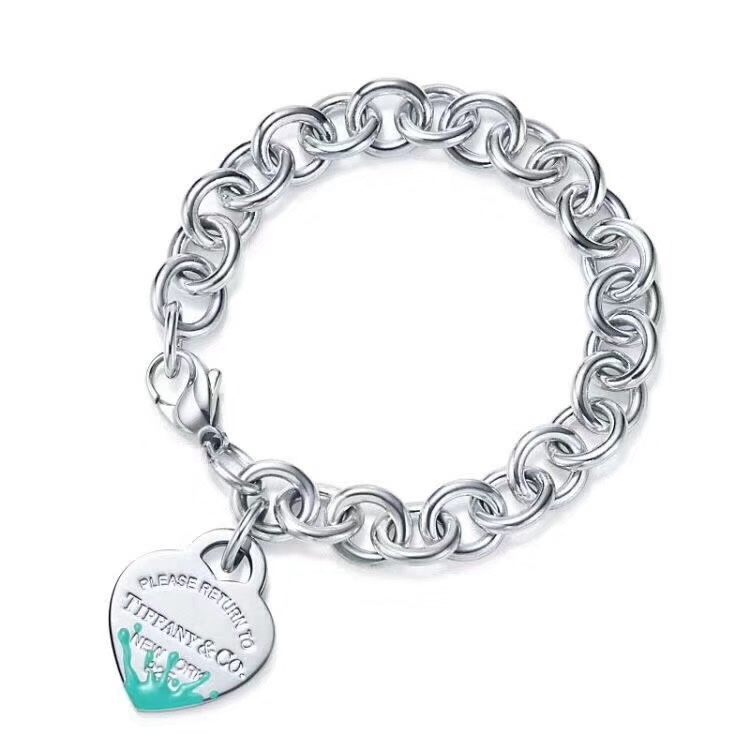 Tiffany & Co. 蒂芙尼Tiffany & Co. 珐琅心型泼墨手链