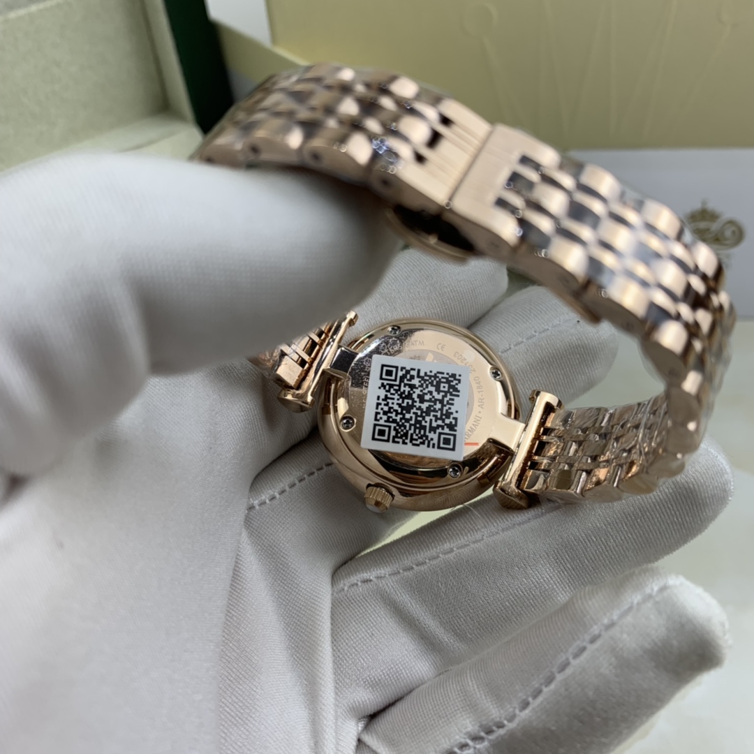 Armani 皇家 阿玛尼全玫瑰金女款腕表