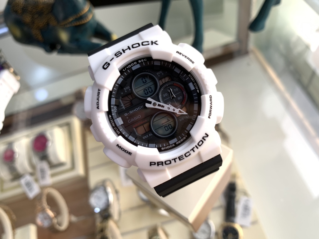 💰110 新款casio卡西欧G-SHOCK GA-140系列!潮流学生电子手表,功能:防震、防磁、自动ELD抬手灯、世界时间、闹钟、日历、倒计时、秒表!