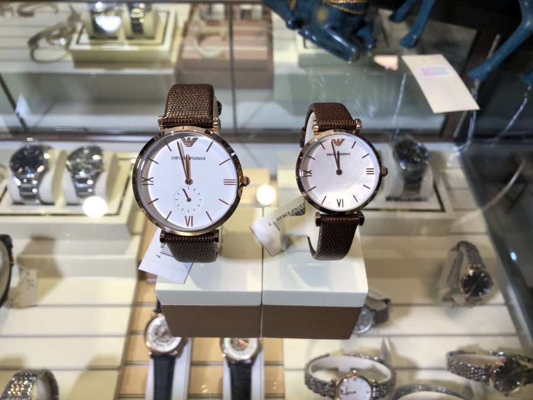 Armani Modelo de calidad genuina: AR9042/PAR DE relojes de pareja AR9042, caja: acero inoxidable 316L, espejo de crista…