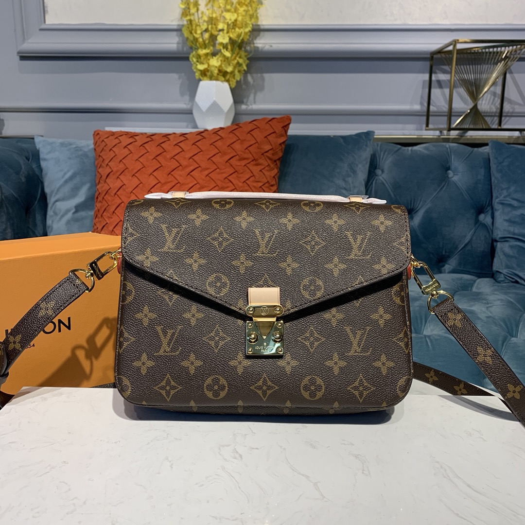 Where can I buy
 Louis Vuitton LV Pochette MeTis Handbags Messenger Bags Brown Dark Gold Yellow Monogram Canvas Cowhide M40780