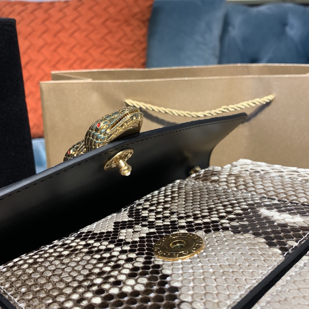 BVLGARI宝格丽蟒蛇皮单肩包288620