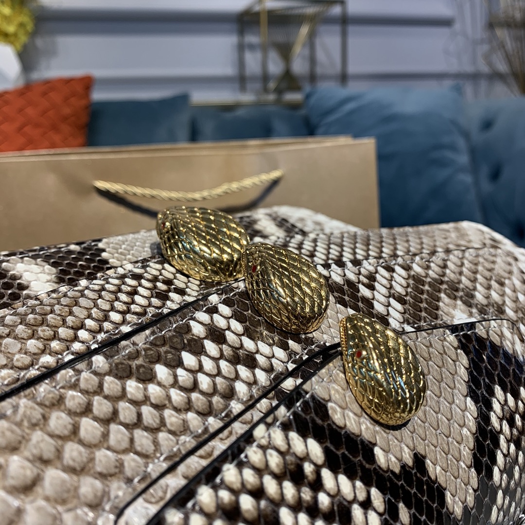 BVLGARI宝格丽蟒蛇皮单肩包288620