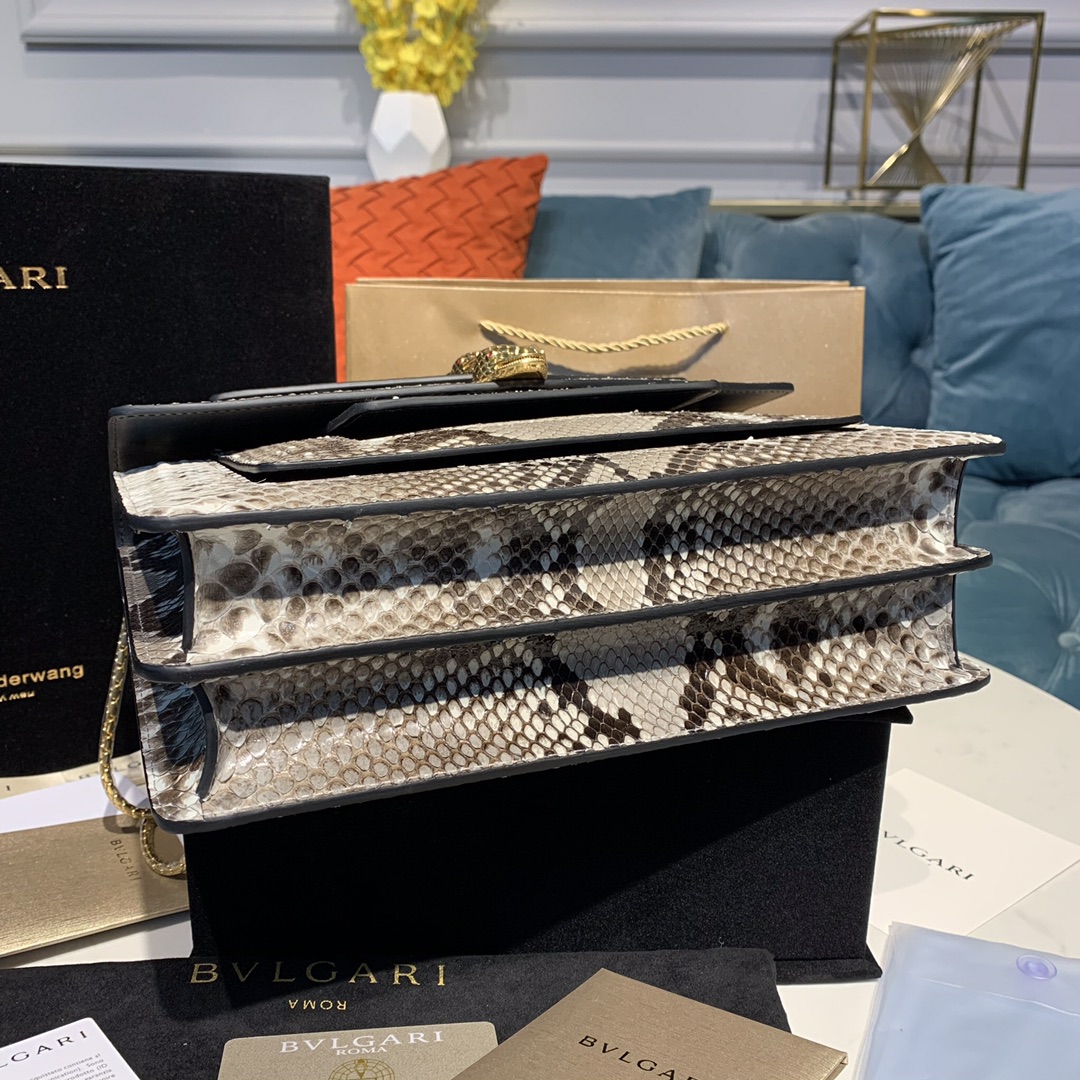 BVLGARI宝格丽蟒蛇皮单肩包288620