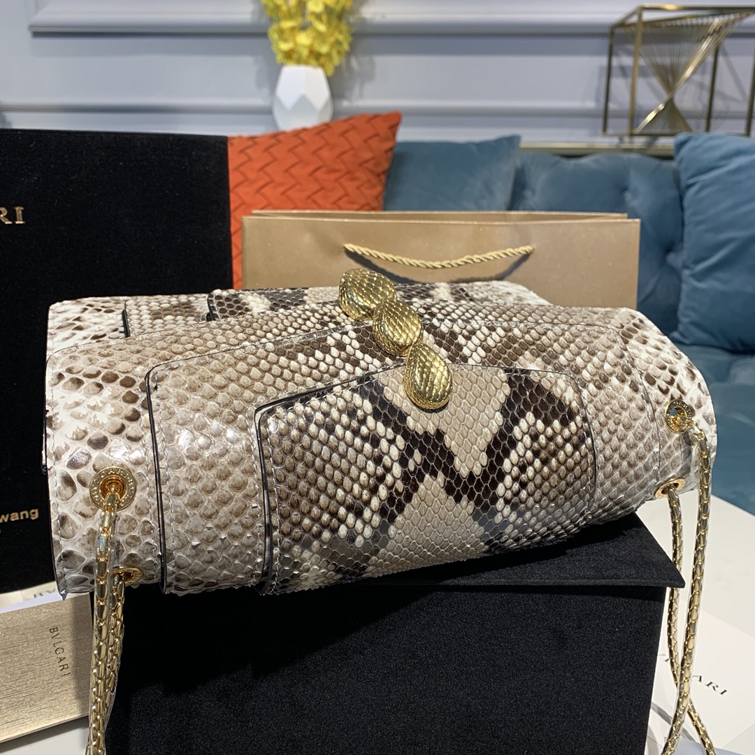 BVLGARI宝格丽蟒蛇皮单肩包288620