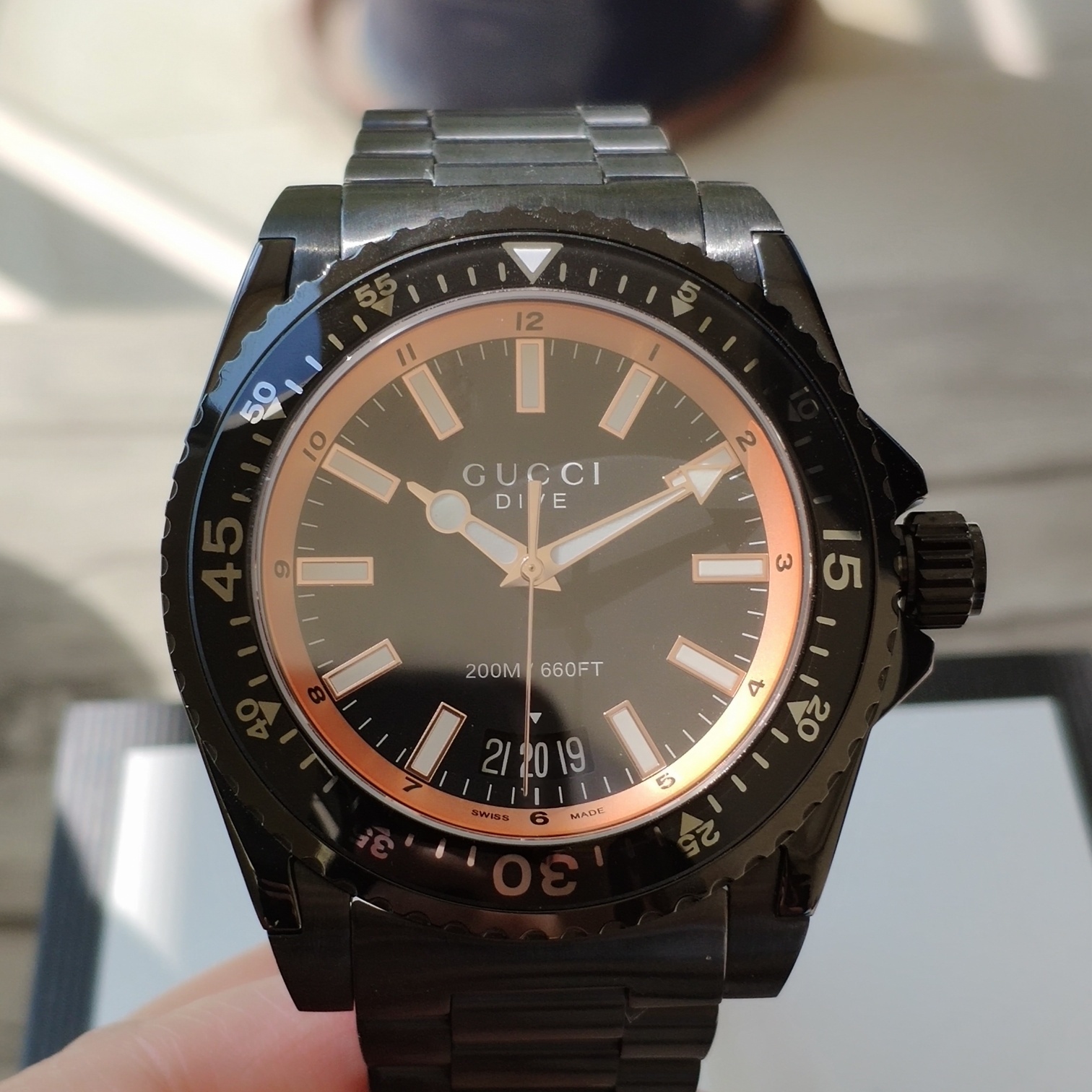 “1955 Original Gudz GUCCCl Water Ghost Update Box: Authentic Swiss Core, Waterproof 200m” - 图片 5