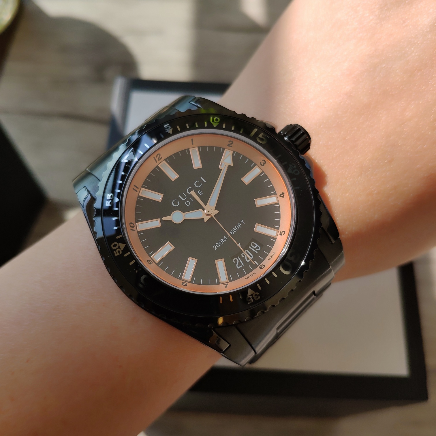 “1955 Original Gudz GUCCCl Water Ghost Update Box: Authentic Swiss Core, Waterproof 200m” - 图片 9