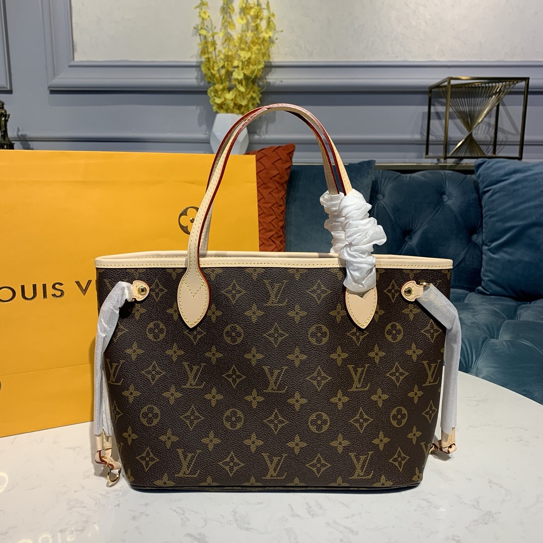 Louis Vuitton LV Neverfull Handbags Tote Bags Red N41245