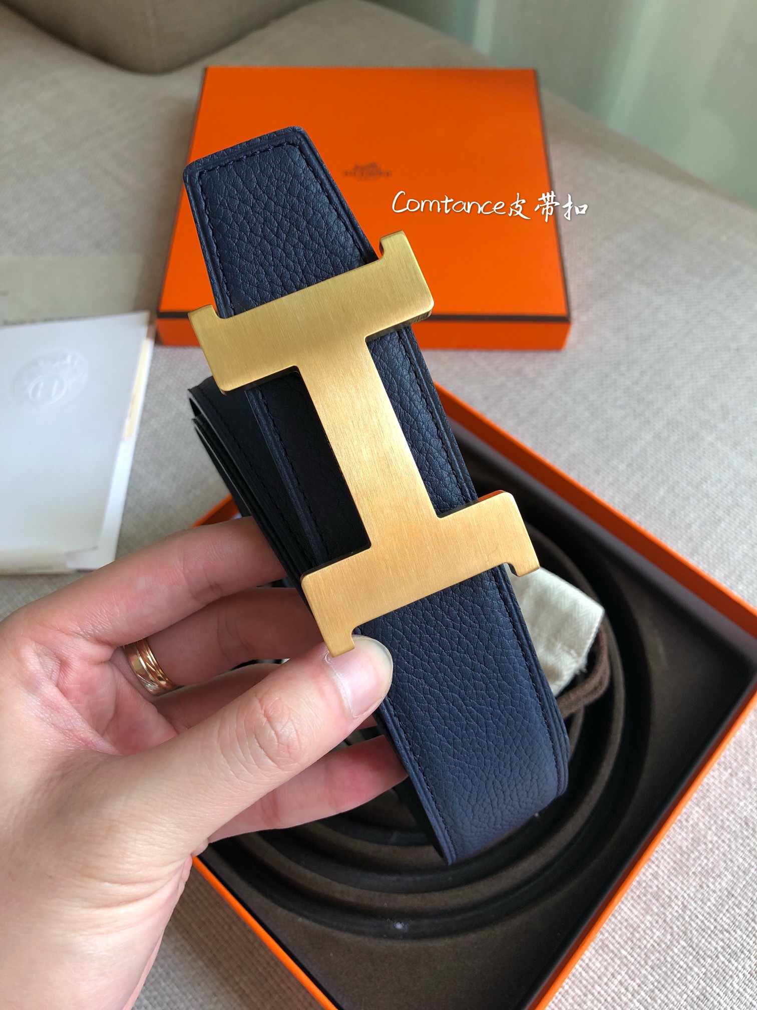 p380 同步 Hermes-Constance Belt BucKLE & REVERSIBLE LEATH STRAP 87MM and 32MM - 图片 3