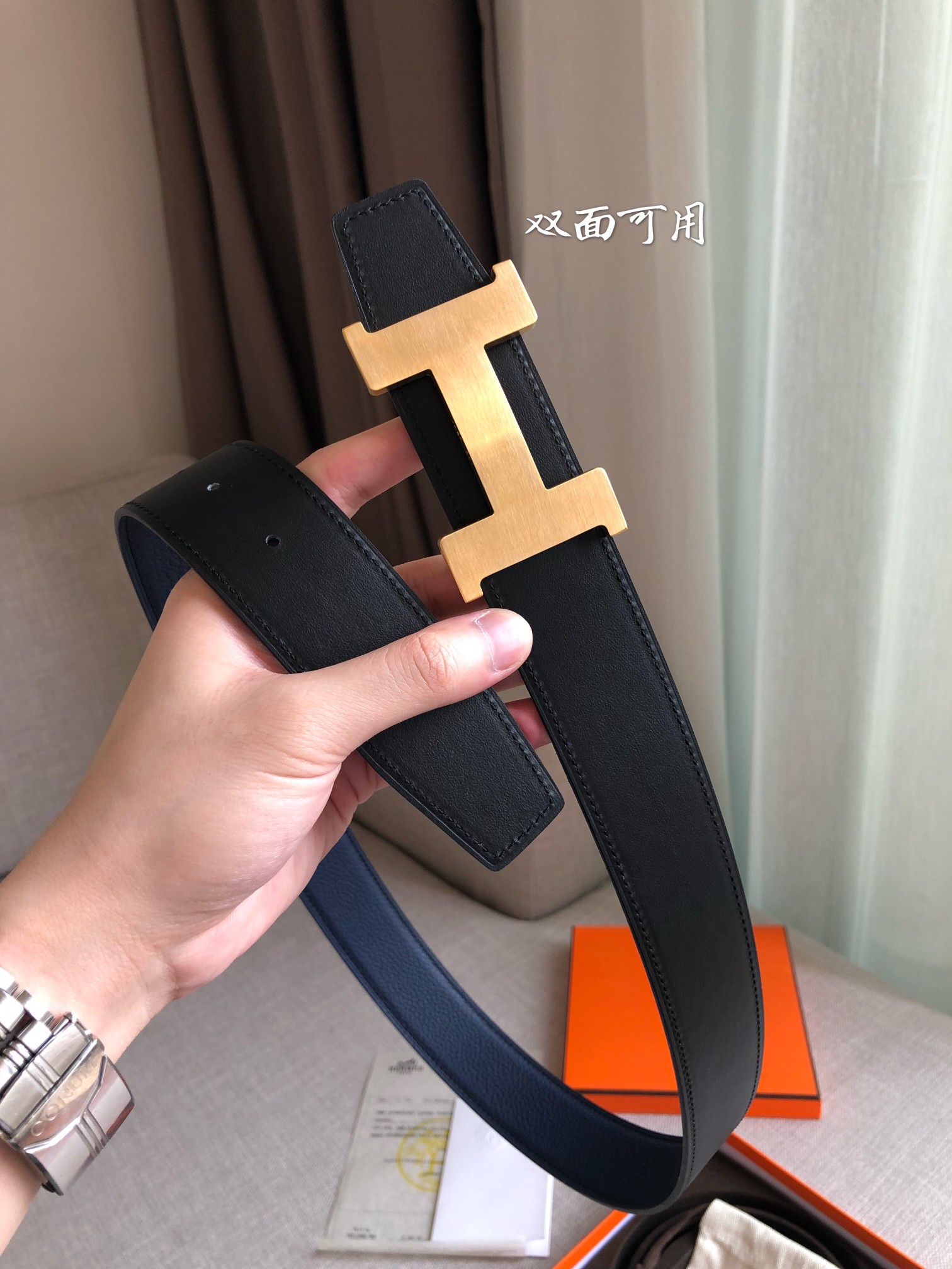 p380 同步 Hermes-Constance Belt BucKLE & REVERSIBLE LEATH STRAP 87MM and 32MM - 图片 4
