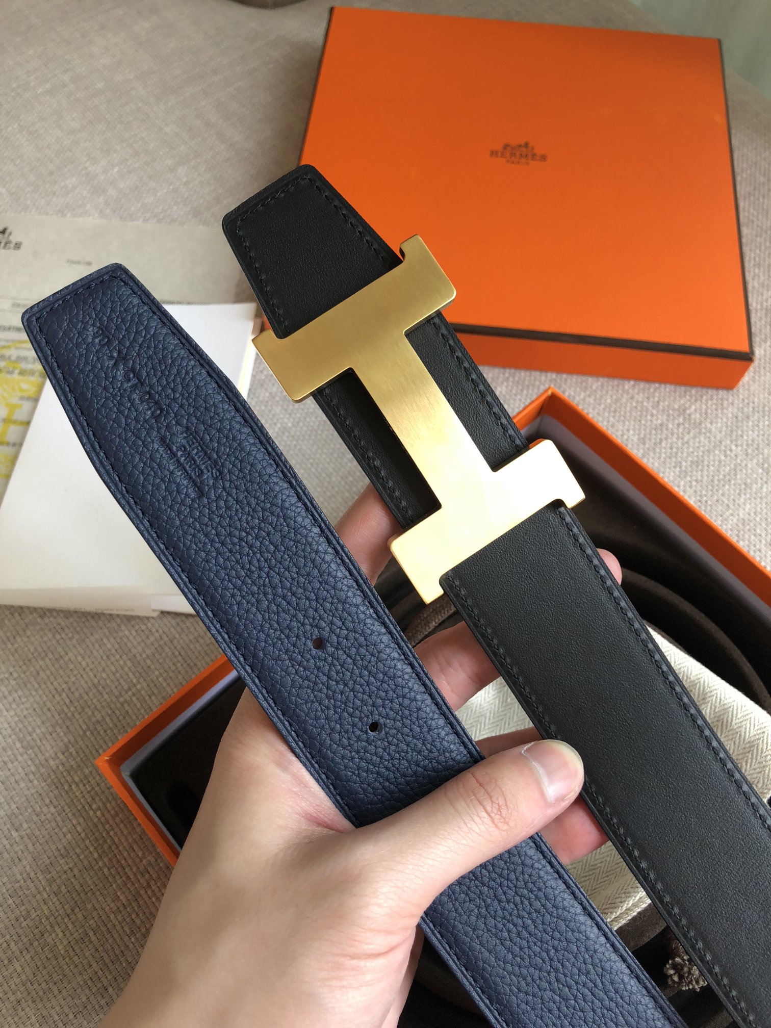 p380 同步 Hermes-Constance Belt BucKLE & REVERSIBLE LEATH STRAP 87MM and 32MM - 图片 6