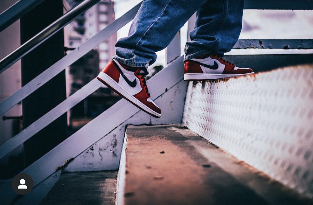 Material seleccionado para fotos de uso # Air Jordan 1 Retro "Chicago" Chicago