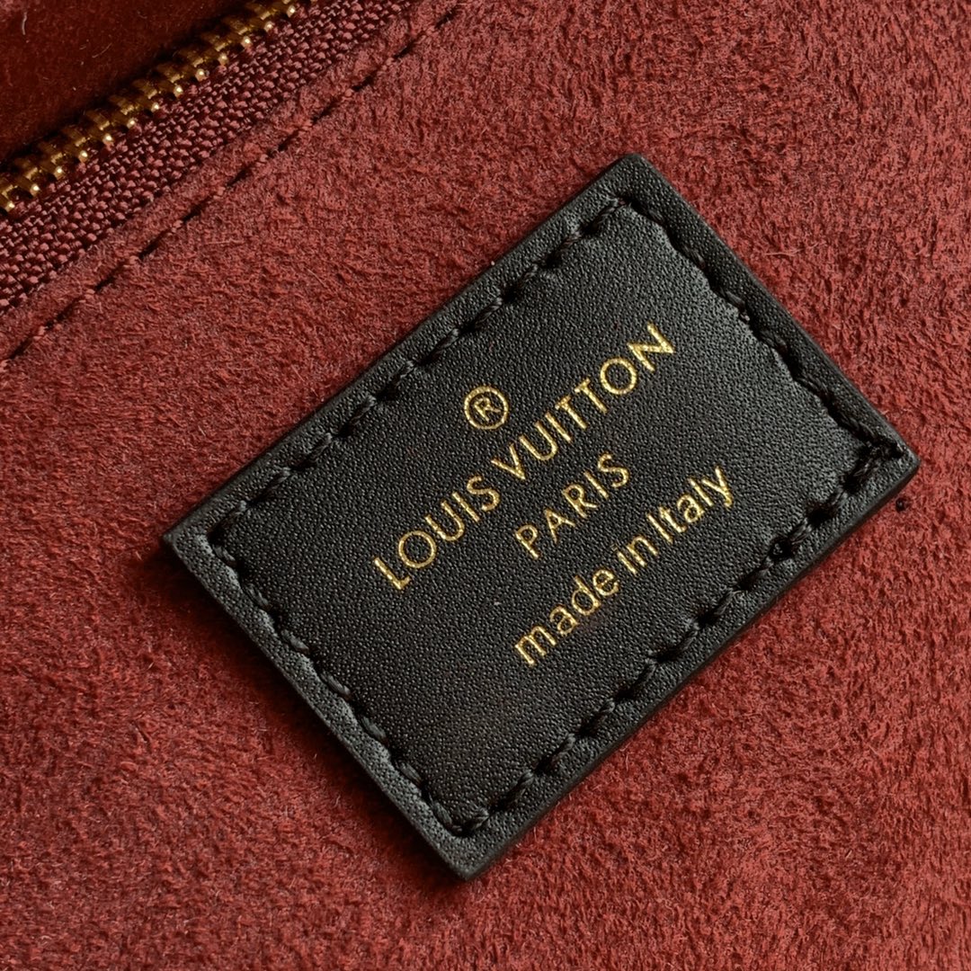 Louis Vuitton LV Vavin棋盘格小号链条包 N40109波尔多酒红