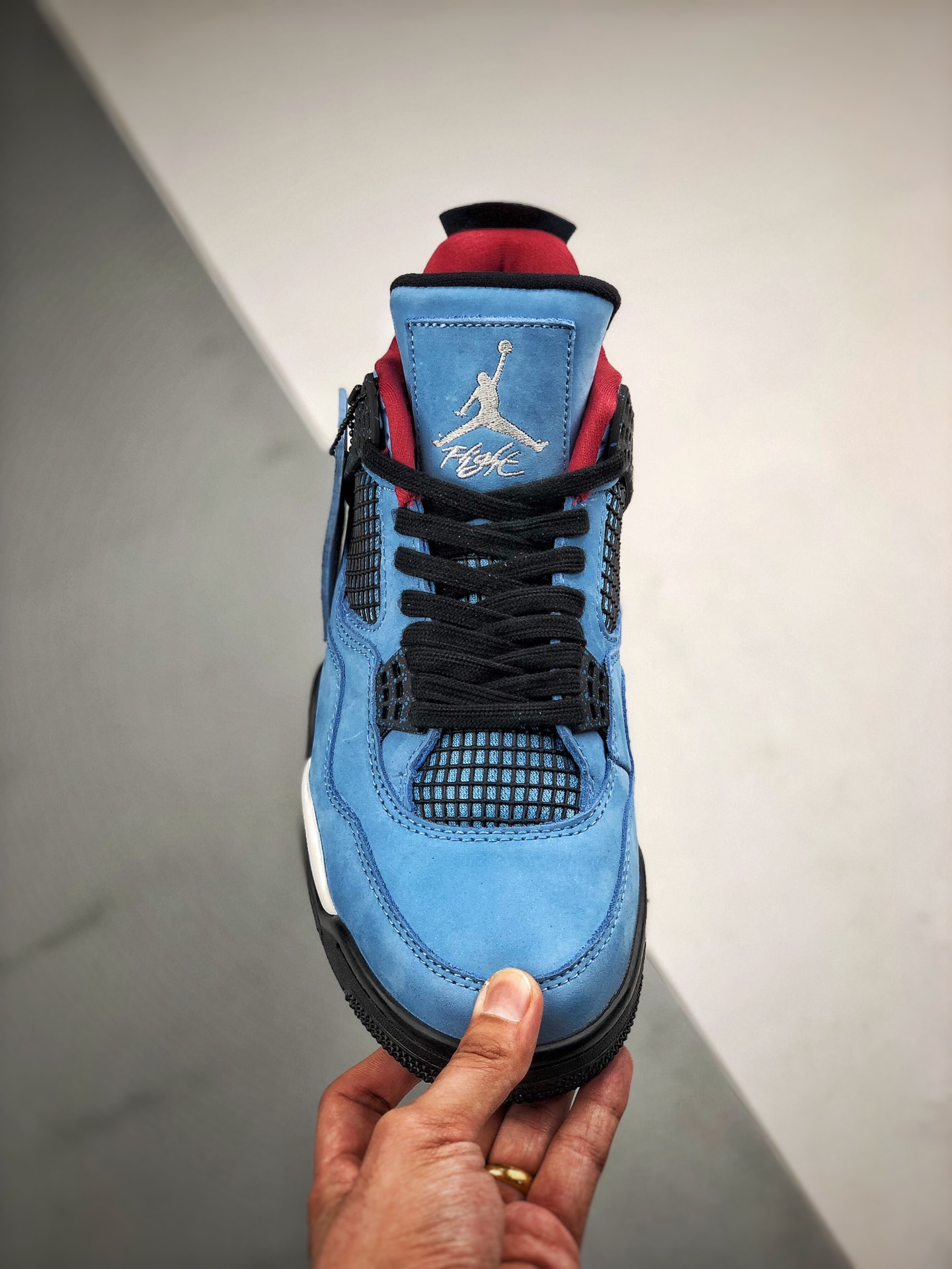 360 最强四代 Travis Scott X Air Jordan 4 蓝麂皮