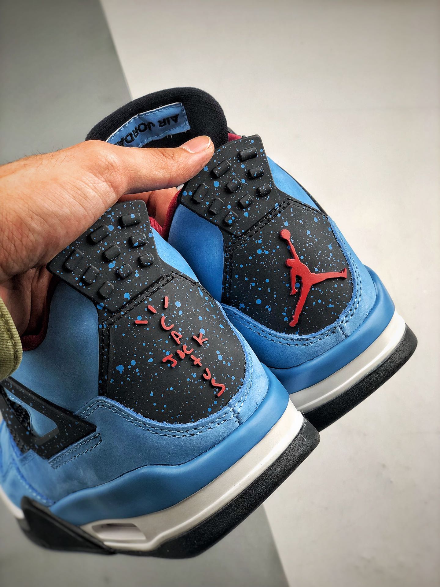 360 最强四代 Travis Scott X Air Jordan 4 蓝麂皮