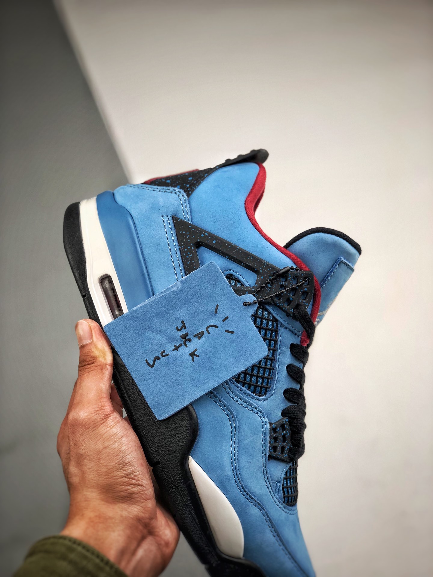 360 最强四代 Travis Scott X Air Jordan 4 蓝麂皮