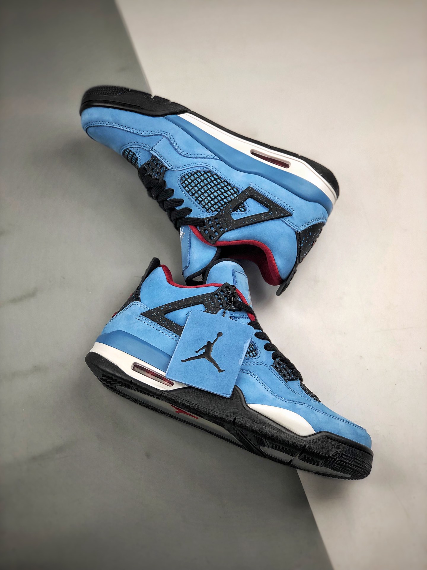 360 最强四代 Travis Scott X Air Jordan 4 蓝麂皮