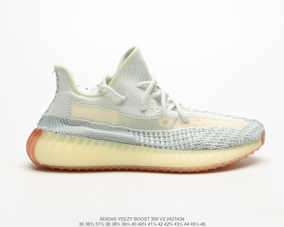 公司级福利💯
采用了透明材质的设计！adidas 椰子Yeezy 350v2 “Static”系列百搭轻便爆米花中底慢跑鞋 尺码：36 36.5 37 38 38.5 39 40 40.5 41 42 42.5 43 44 44.5 45 46