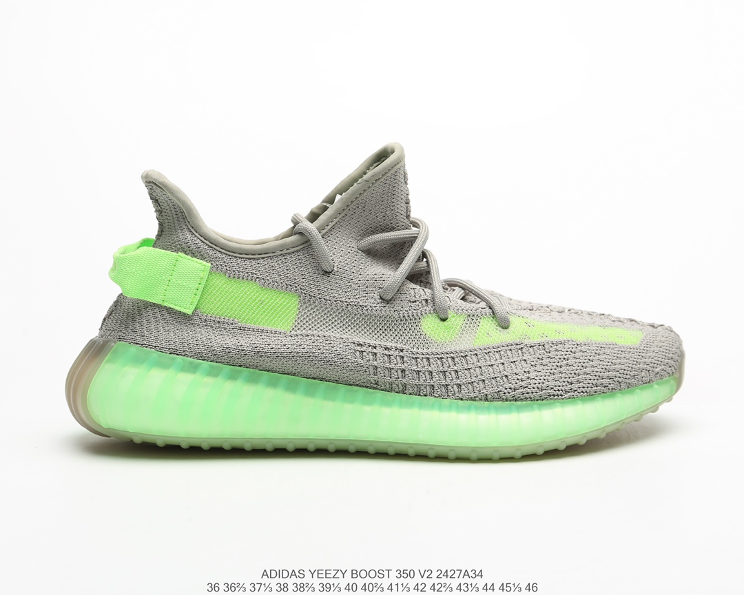 公司级福利💯
采用了透明材质的设计！adidas 椰子Yeezy 350v2 “Static”系列百搭轻便爆米花中底慢跑鞋 尺码：36 36.5 37 38 38.5 39 40 40.5 41 42 42.5 43 44 44.5 45 46