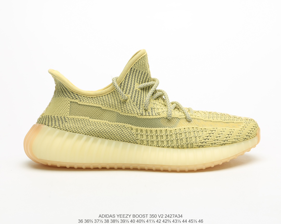 公司级福利💯
采用了透明材质的设计！adidas 椰子Yeezy 350v2 “Static”系列百搭轻便爆米花中底慢跑鞋 尺码：36 36.5 37 38 38.5 39 40 40.5 41 42 42.5 43 44 44.5 45 46