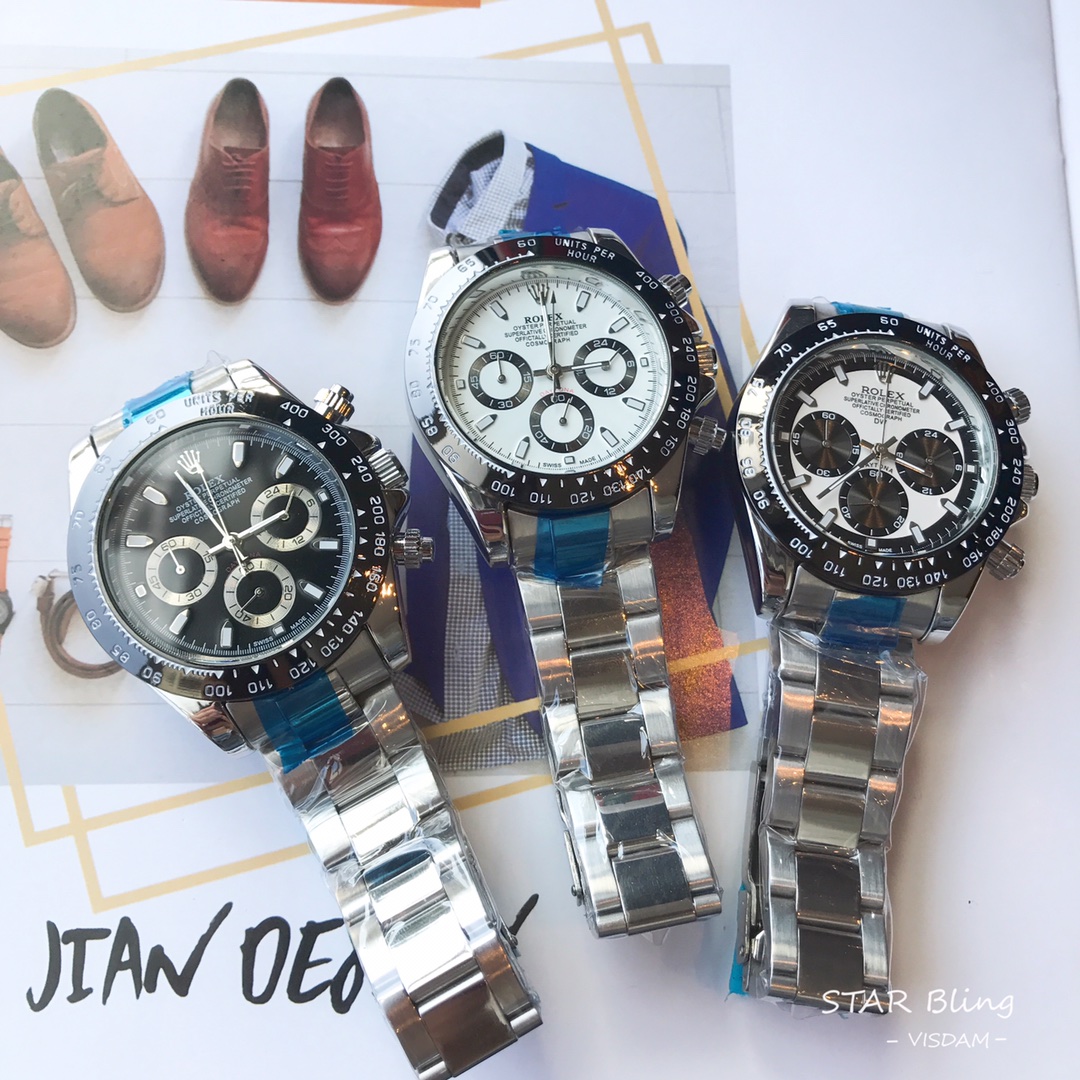 Rolex Daytona Quartz Movement Men's Watch, 41mm Stainless Steel Band