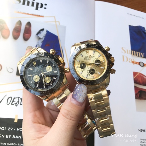 Rolex Daytona Quartz Movement Men's Watch with Gold Stainless Steel Band 1 Rolex Daytona Quartz Movement Men's Watch with Gold Stainless Steel Band
