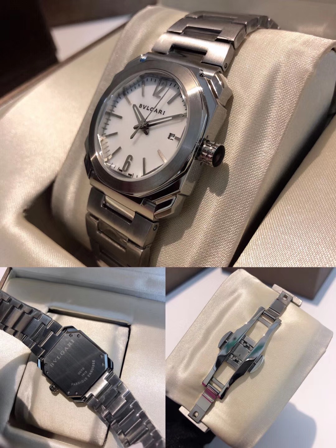 Bvlgari 宝格丽OCTO系列女表钢带款腕表