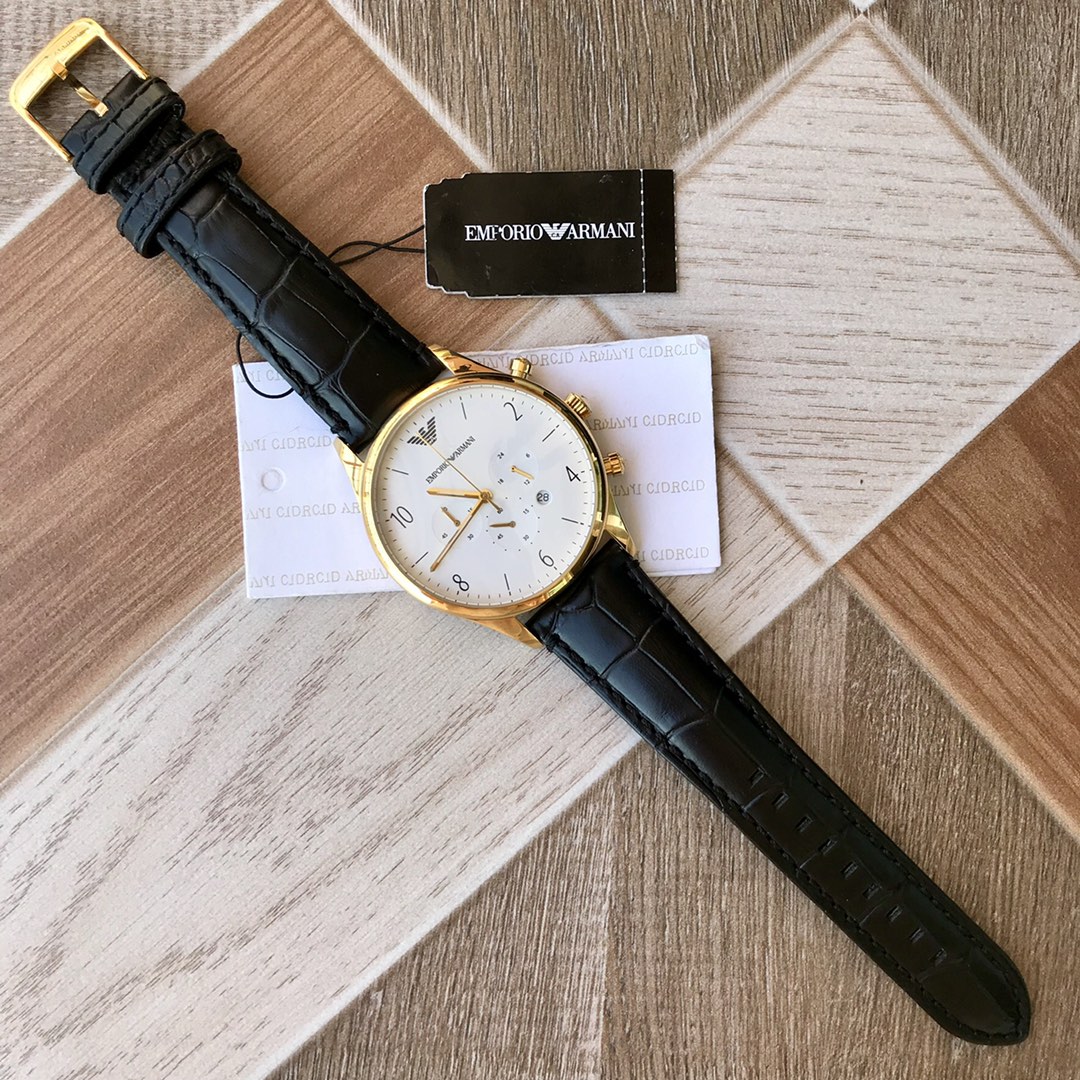 Armani genuino, AR1892, cronógrafo multifunción de 6 manecillas, pantalla de 24 horas, 43 mm de diámetro, caja de acero…