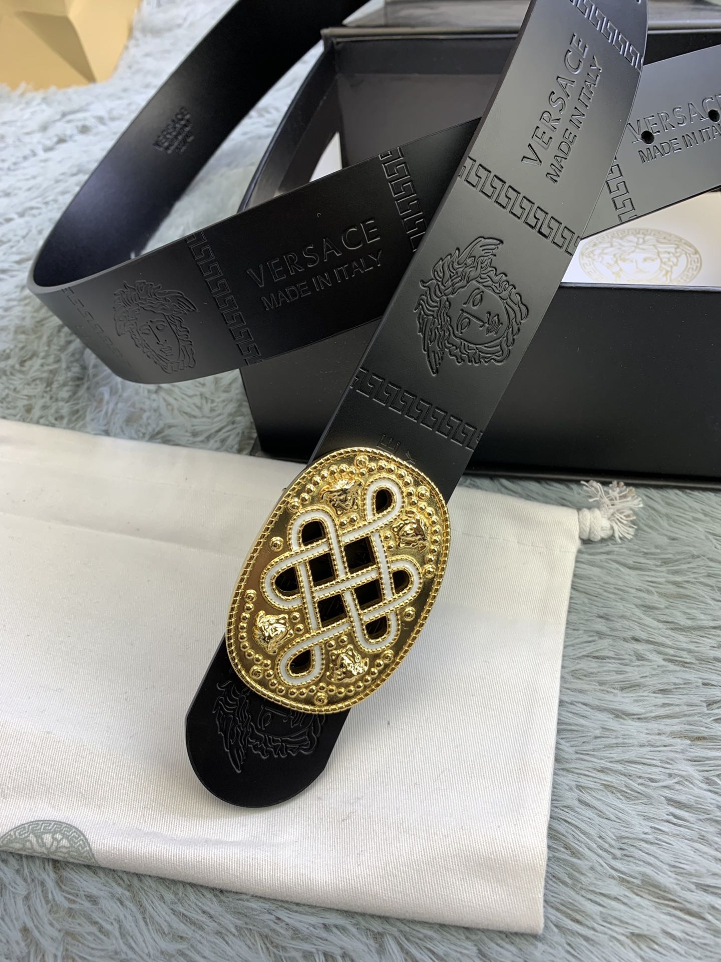 [Versace Belts]Versace 4.0 original order High-quality hot-pressed texture fir