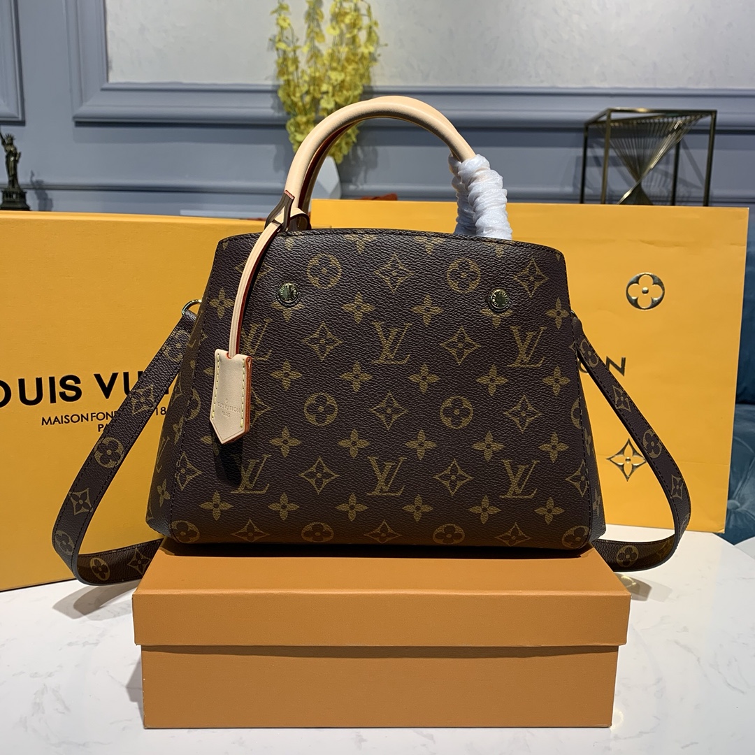Louis Vuitton Handbags Crossbody & Shoulder Bags Burgundy Gold Red Yellow Monogram Canvas Cowhide M41055