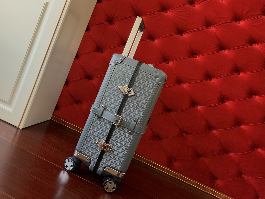 Goyard suitcase Grey travel Grey Goyardine