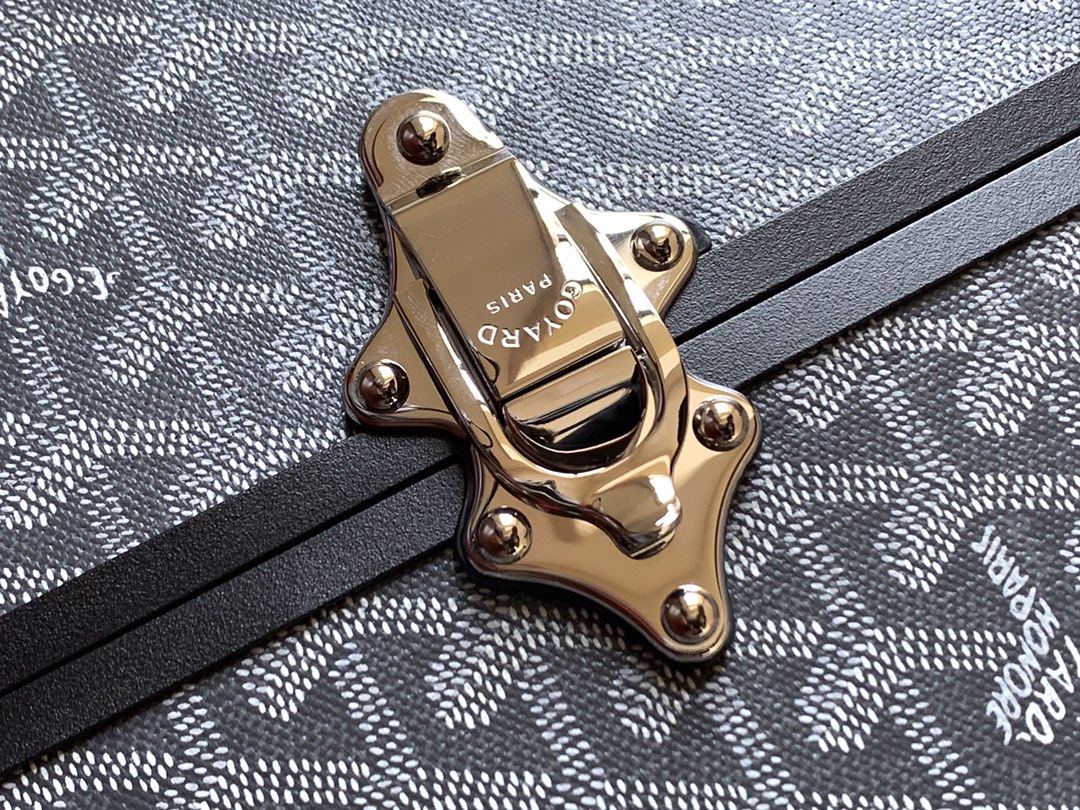 Goyard suitcase Grey travel Grey Goyardine