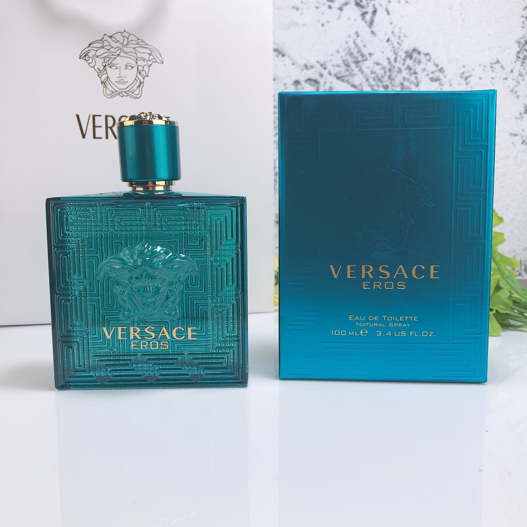 50. Versace Eros Pour Homme Eau de Toilette 100ml 🔜 calidad 1:1❗9219# Eros azul 100ml Versace Eros Pour Homme Eau de T…