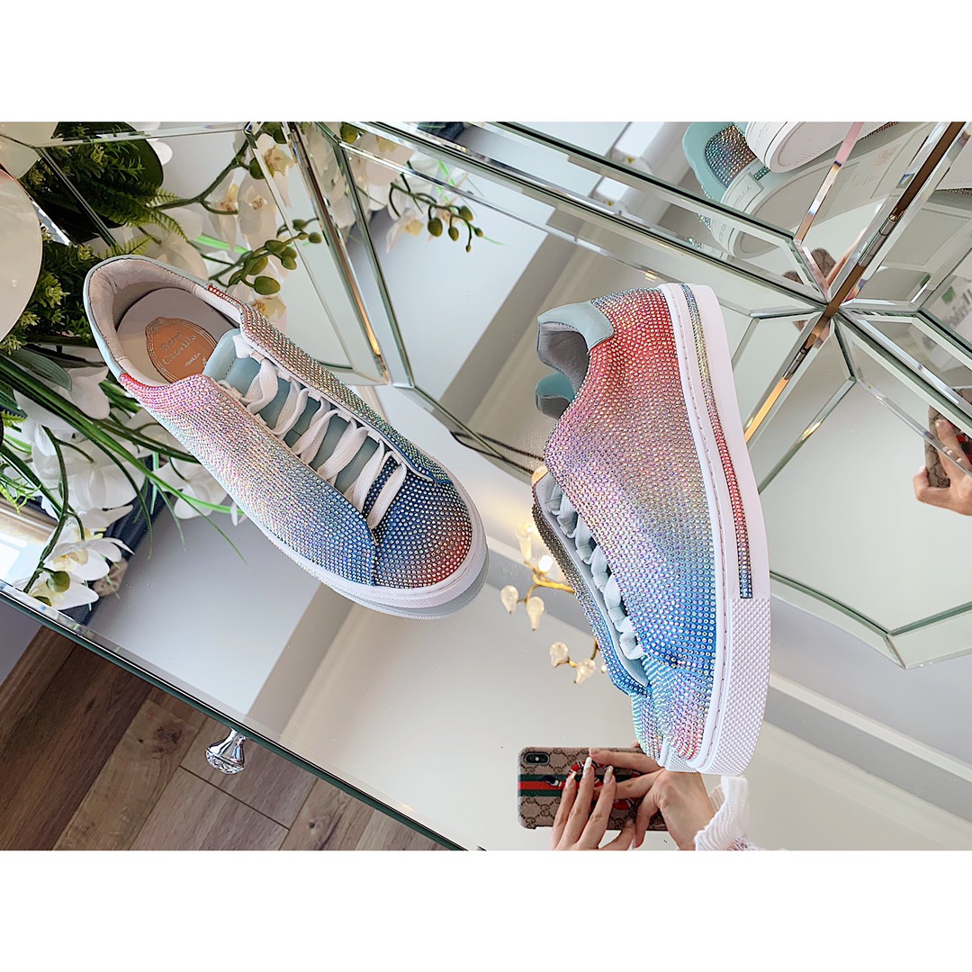 Luxury Rainbow Shoes: Rene Caovilla SS 2020 Collection Features Zirconium Fabric and Craftsmanship - 图片 2