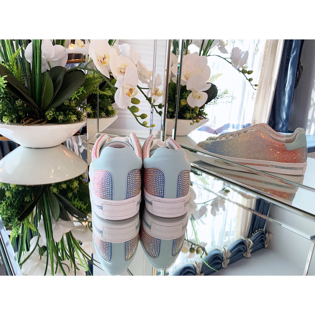 Luxury Rainbow Shoes: Rene Caovilla SS 2020 Collection Features Zirconium Fabric and Craftsmanship - 图片 3