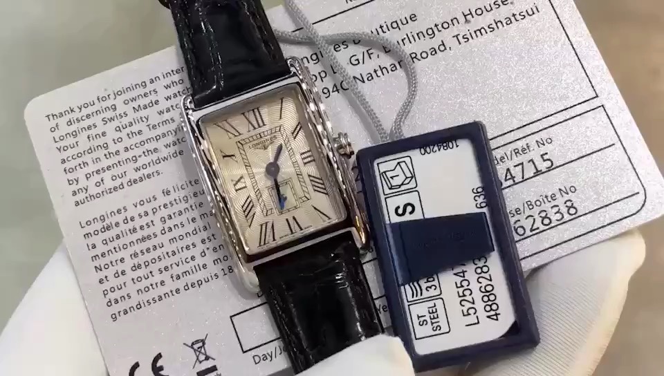 Longines 浪琴小黑表方形腕表视频欣赏