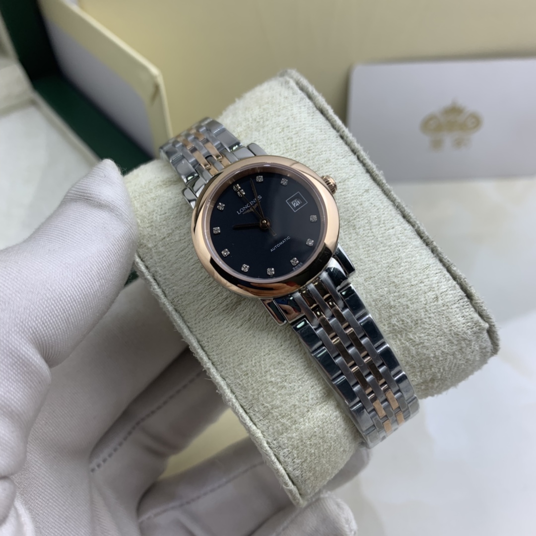 Longines 皇家 浪琴博雅 小巧间玫瑰金女款腕表