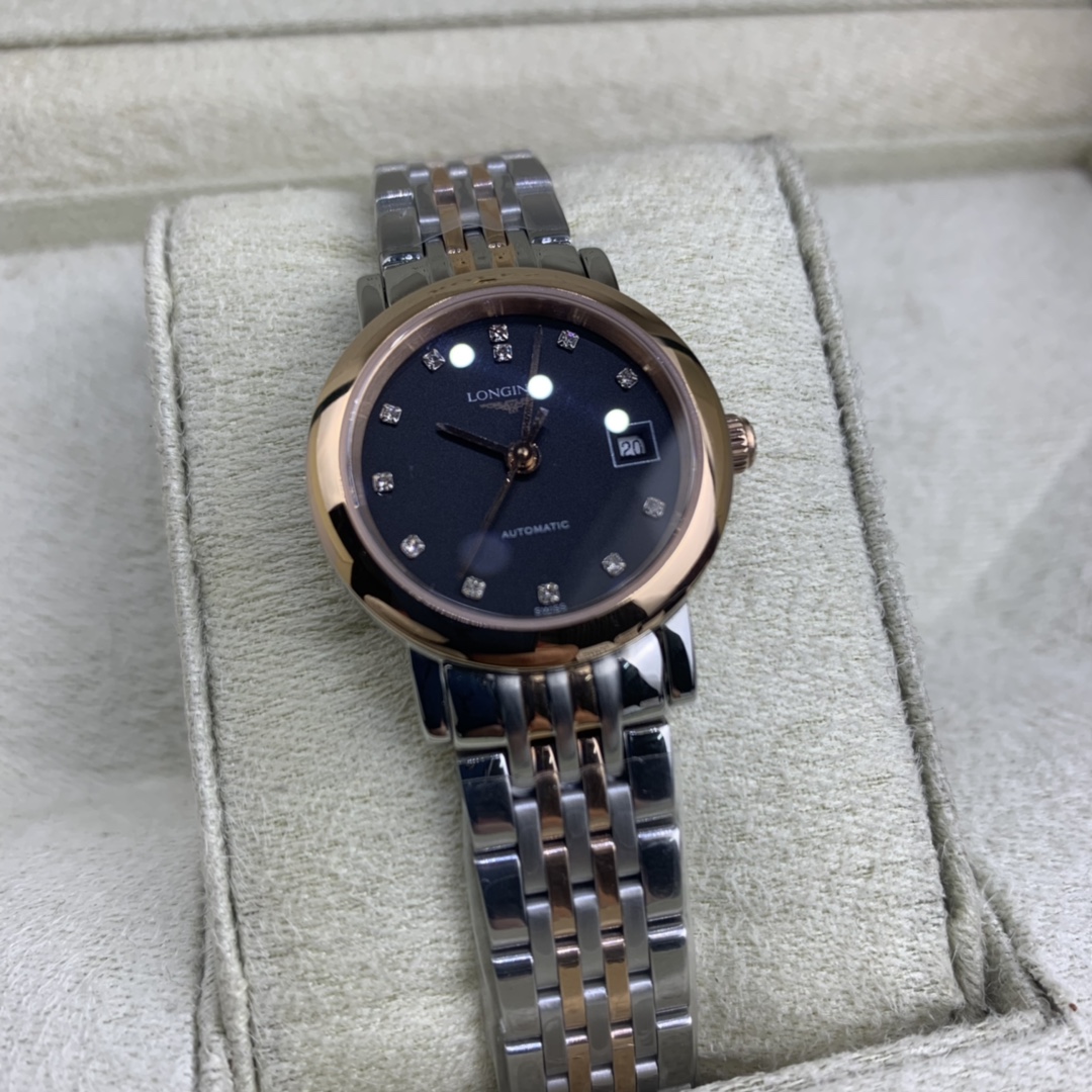 Longines 皇家 浪琴博雅 小巧间玫瑰金女款腕表