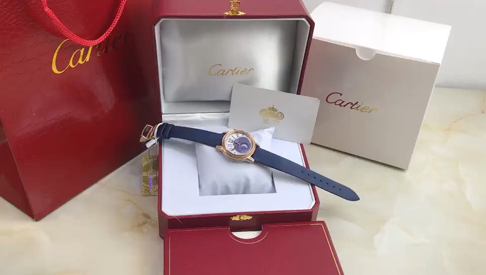 Cartier 皇家 积家约会系列女款月相镶钻腕表视频欣赏
