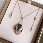 Bvlgari Jewelry Necklaces & Pendants Blue Green 925 Silver